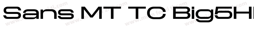 Sans MT TC Big5HK_S60C Regular字体转换